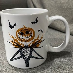 Zak! Disney Nightmare Before Christmas The Pumpkin King ceramic Mug White…